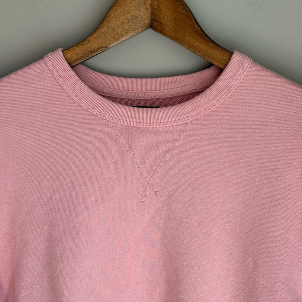 J. Crew Mens Crew Neck Sweatshirt Light Pink Size S - Picture 3 of 6